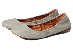 Lucky Brand Emmie - Women's Flat Shoes : Light Seagrass : The Lucky Brand Emmie flat is feminine and versatile with an easy slip-on design, elasticized topline, and a plain rounded toe. Available in leather or fabric upper finishes. Breathable man-made lining. Lightly padded footbed provides long-lasting comfort. Flexible rubber outsole. Imported. Please note: some soles may have a clover detail. Measurements: Heel Height: 1 4 in Weight: 4 oz Product measurements were taken using size 8, width M Women's Flat Shoes, Peasant Dress, Charcoal Color, Flat Shoes, Womens Flats, Product Reviews, Flat Shoes Women, Lucky Brand, Shoes Flats