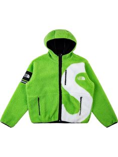 Green cotton x The North Face S logo fleece jacket from SUPREME featuring logo print to the side, logo patch to the side, classic hood, front zip fastening, zip-fastening chest pocket, two side zip-fastening pockets, long sleeves and straight hem. | Supreme x The North Face S logo fleece jacket Boxing Clothes, Supreme Clothing, North Face Fleece Jacket, Black Men Hairstyles, Glam Hair, North Face Fleece, S Logo, Puffy Jacket, Pretty Stuff