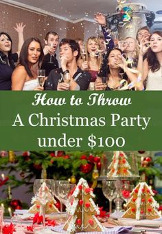 a group of people celebrating christmas party under $ 100