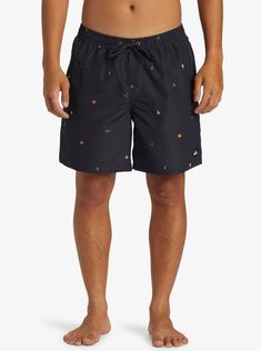 Part of Quiksilver's Everyday Collection, the Remade Mix 17" Volley Shorts are made from upcycled textile waste and treated with a water-repellent coating to deliver comfort, performance, and long-lasting wear. Complete with an elastic waistband, drawcord closure, and multiple pockets, these surf trunks feature a range Textile Waste, Upcycled Textiles, Elastic Waist Shorts, Swim Trunks, Repellent, Water Repellent, Elastic Waist, Long Lasting, Swimming