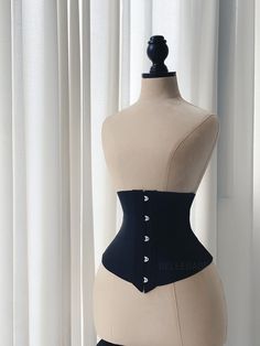 ~ This corset chic classic black color steel bones waist trainer underbust corset is multifunctional corset shapewear and help for back supporting, waistline reduce, tighten flabby tummy, it's highly stretchable and seamless. Our patterns have been developed & tested to fit a variety of body shapes using these materials.   ~Style: Underbust ~ Beautiful, Chic, Classic & Very Comfortable ~ Corset Feature: Stretchable ~ Color: Black ~ 6x5mm Lightweight Spiral Steel Bones,  ~ Achievable Waist Reduction: 2-6" ~ Material: 60% Polyester, 40% Latex ~ Highly Elastic & Designed For Comfort  SIZE: XXS/XS  = 18" Fits Waist Size 20-24" ~ Corset Length:    Front is 10" from top to bottom    Back is 7" from top to bottom  S/M  = 22" Fits Waist Size 24-28" ~ Corset Length:    Front is 10" from top to bott Wrap Waist Trainer, Tummy Wrap, Corset Shapewear, Boned Corsets, Steel Boned Corsets, Underbust Corset, Corset Lingerie, Corset Style, Waist Trainer