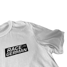 Simple, yet effective, which is kind of the montra of Race German. These logo tees are a great staple to have in your closet. Each shirt proudly displays the American flag on the right shoulder. These shirts are made from a super soft fabric so they won't weigh you down in the paddock. Rg Logo, The American Flag, Shirt Sweater, Logo Tee, Logo Tees, Soft Fabric, American Flag, Soft Fabrics, Sweater Shirt