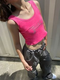 ⚡️Free Shipping 2022 Rhinestone Letter Crop Tank Top Black L under $12.00 in Tops&Tees at AnotherChill.com Online. Style: Casual/Street/Y2K/Sweet/Sexy/Punk. Fabric Content: Polyester. Fit Type: Slim fit. Neckline: Crew Neck. Sleeve Length: Sleeveless. : Updated tank tops with rhinestone details to your wardrobe. Shaped to a crop length, with rhinestone letter pattern at front.. ✓2022 SUMMER OUTFITS. Check reviews and buy Rhinestone Letter Crop Tank Top today. Punk Fabric, Street Y2k, One Piece Lingerie, Rhinestone Letters, Black Crop Top Tank, 2000s Outfits, Dress Party Night, Top Streetwear, Crop Tank Top