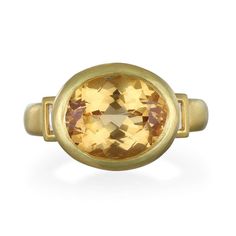 For Sale on 1stDibs - One of a Kind: Also known as a stone of 'Good Fortune', Imperial Topaz or Precious Topaz is the rarest and most valuable of the Topaz family, colors ranging Luxury Yellow Gold Topaz Ring With Gemstone Accents, Citrine Gemstones With Yellow Gold Accents, Yellow Gold Citrine Gemstones With Accents, Modern Yellow Gold Sapphire Ring With Center Stone, Luxury Yellow Sapphire Gemstone Ring, Oval Yellow Sapphire Jewelry With Center Stone, Luxury Yellow Gold Gemstones For Anniversary, Modern Yellow Gold Topaz Ring With Polished Finish, Luxury Gold Topaz Ring With Polished Finish