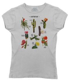 This cactus shirt features a vintage botanical chart full of nature's prickliest beauties. Our cool desert shirt is perfect for a trip to Joshua Tree or Death Valley and makes a great gardener gift. This succulent shirt is the perfect look for the crazy plant lady, nature lover, or gardening lover in your life. Whether you're a plant mom or desert lover, our cactus shirt is a must-have.Shirt Info: pre-shrunk, baby soft, light weight, ringspun cotton hand printed in the USA with eco-friendly wate Succulent Shirt, Cactus Shirt, Crazy Plant Lady, Plant Mom, Plant Lady, Vintage Botanical, The Crazy, Size 16 Dresses, Joshua Tree