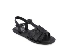 Journee Collection Womens Benicia Sandal - BLACK Fisherman Style, Black Sandals Flat, Sandals Flat, Journee Collection, Sandals Black, Sneaker Brands, Ankle Strap Sandals, Strap Sandals, Flat Sandals