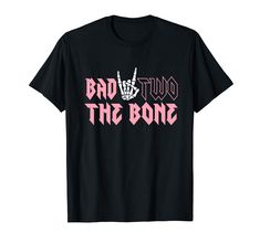 PRICES MAY VARY. Finding something lovely for your little rock fan who is going two? Then, look no further, this Bad Two The Bone is what will make your baby boys, baby girls the most adorable in the very Birthday party and days around in rock style! 2nd Birthday Gift For Kid, Second Birthday Present For Daughter, 2nd Bday Gift For Son, 2 Years Old Gift For Niece, Nephew, Birthday Party Outfit, Rock Music Lover Gift, Rock Fan, Rock And Roll Lover, Music Fan Outfit Lightweight, Classic fit, Doubl Year Birthday Shirt, Band Merch Graphic Print T-shirt For Birthday, Bad Two The Bone, Outfit Rock, Birthday Girl T Shirt, Birthday Party Outfit, 2nd Birthday Gifts, Custom Birthday Shirts, Nephew Birthday