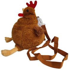 PRICES MAY VARY. - Uniquely designed chicken purse made of high-quality plush material, ensuring durability and strong resilience for long-lasting use. - Chicken Bag Adjustable shoulder strap of 110cm/43 inches provides customizable and comfortable wearing options for any occasion. - Chicken Purses for Women Spacious zipper mouth measuring 12cm/4.7 inches can easily fit small essentials like phones, wallets, keys, and lipsticks securely. - Stuffed Animal Purse Perfect for shopping, outings, part Stuffed Animal Purse, Chicken Purse, Stuffed Animal Backpack, Chicken Bag, Animal Coin Purse, Zipper Mouth, Animal Bags, Animal Purse, Animal Backpacks