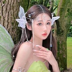 Tavimart Butterfly Shaped Beaded Sequins Hairpin A Pair of Forest Elves Forehead Makeup Bridal Wedding Headdress Forehead Makeup, Makeup Bride Wedding, Forest Elves, Pineapple Yellow, Makeup Bride, Forest Elf, Wedding Headdress, Makeup Bridal, Elf Makeup