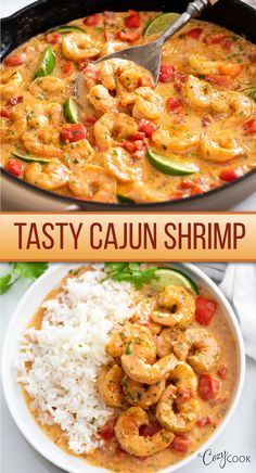 cajun shrimp with rice Cajun Shrimp And Rice Skillet, Shrimp And Sticky Rice, Tasty Cajun Shrimp, Cajun Shrimp And Veggies, Seafood Cajun Pasta, Easy Recipes Shrimp, Cajun Shrimp Rice Recipe, Shrimp Yum Yum Sauce Recipes, Easy Seafood Dishes