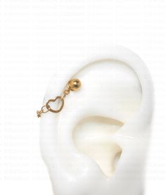 an ear with a chain attached to it