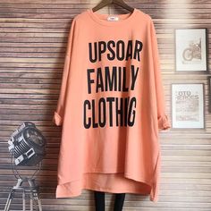 Color: Orange, Size: 4XL Y2k Latina, Long Tshirts, Y2k Outfits Street Styles, Y2k Outfits Summer, Y2k Bags, Code Clothes, Tshirts For Women, Clothes Y2k, Etsy Promotion