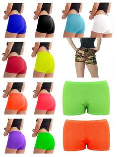 Product Specification Womens Elastic Waist Comfy Microfiber Stretchy Shorts Ladies Sports Hot Pants Gym Wear Shorts  Item Conditions: New Womens Elastic Waist Comfy Microfiber Stretchy Shorts  Ladies Sports Hot Pants Gym Wear Shorts Very Good Quality Fabric To Use For All Occasions Style: Hot Pant Theme: Party Wear Pattern: Plain  Available Colors: Please See The Drop down List For Colors Available Sizes: Please See The Drop down List For Sizes Material: 95% Polyester, 5% Elastane Garment Care: Multicolor Stretch Gym Shorts, Green Stretch Bottoms, Green Stretch Bottoms Basic Style, Green Stretch Bottoms With Basic Style, Sports Uniform, Stretchy Shorts, Hot Pant, Gym Wear, Theme Party