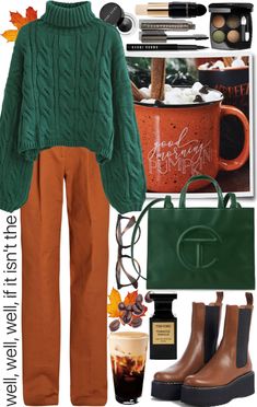 Fall Outfits 2024 Colorful, Fall Color Combos Outfits, Fall Teacher Outfits 2023 Plus Size, Autumn Outfits Colorful, Winter Bright Outfits, Colorful Autumn Outfits, Autumn Color Outfits, Fall Outfits Green, Earthy Tone Outfits