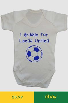 Babygrows & Playsuits Baby #ebay Baby Boy T Shirt, Football Shop, English Football, Football Baby, Smart Outfit, Baby Kit, Leeds United