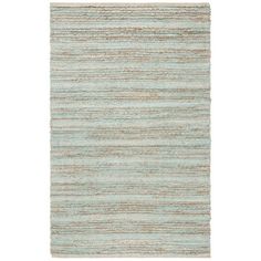 a blue and beige rug on a white background with no one in the photo or description