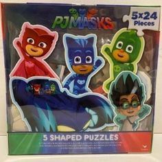 the pj masks 5 shaped puzzles