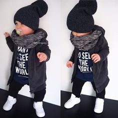 ✌🏻😎 . . . #kidsfashion #fashionkids #inspirationforpojkar #ootd #postmyfashionkid #justbaby Baby Boy Swag, Trendy Baby Clothes, Baby Outfits