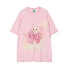 A-161-6 Kawaii Shirt Design, Kawaii Graphic Tees, Cute Shirts Baggy, Oversized Kawaii Tops With Graphic Print, Oversized Graphic Print Kawaii Tops, Oversized Kawaii Cotton Top, Oversized Cotton Kawaii Tops, Kawaii Short Sleeve T-shirt With Relaxed Fit, Relaxed Fit Short Sleeve Kawaii T-shirt