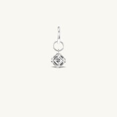 Details This small asscher shaped diamond charm is laser-drilled and hangs on a 14k jump ring (needs edit) that can effortlessly slide onto our Sophie Ratner chain necklaces or bracelets. Add extra impact with this floating sparkling diamond. This diamond charm is sold as a single and separate from the chain, which must be purchased separately. Measurements Carat Weight: 0.27 Jump Ring Interior Diameter: 5mm (to fit onto your chain your clasps must fit within 5mm) Shipping Each piece of jewelry Modern Asscher Cut Diamond Jewelry, Diamond-shaped White Gold Sterling Silver Jewelry, Diamond-shaped Sterling Silver Jewelry In White Gold, White Gold Diamond-shaped Sterling Silver Jewelry, Elegant White Gold Sterling Silver Diamond-shaped Jewelry, Minimalist Asscher Cut Diamond Jewelry, Modern Jewelry With Diamond Markers As Gift, Modern Jewelry With Single Asscher Cut Diamond, Minimalist Asscher-cut Single Diamond Jewelry