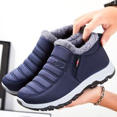 Category:Boots; Upper Materials:Elastic Fabric; Season:Winter; Heel Type:Flat Heel; Gender:Women's,Men's; Toe Shape:Round Toe; Type:Booties Ankle Boots,Fleece Lined; Style:Casual,Comfort; Heel Height(inch):<1; Outsole Materials:Rubber; Occasion:Daily; Details:Fleece lined; Closure Type:Loafer; Pattern:Solid Color; Listing Date:08/30/2023; 2024 Trends:Snow Boots,Plus Size,Hiking Boots; Foot Length:null; Foot Width:null Plus Size Hiking, Fluffy Boots, Fur Snow Boots, Mens Walking Shoes, Dad Sneakers, Mens Winter Boots, Winter Ankle Boots, Mens Snow Boots, Winter Snow Boots