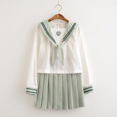 School Uniform Dress, Style College, Br Style, Tied Shirt, Sailor Suit, Trendy Swimsuits, Japanese Dress, Uniform Shirts, Japanese School