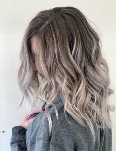 hair colour Ash Tone Balayage, Ash Tone Hair, Ash Balayage, Balayage Long Hair, Hair Styles For Long Hair, Styles For Long Hair, New Hair Look, Balayage Blond, Ash Blonde Hair