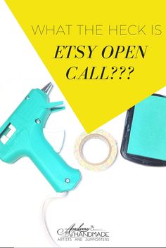 an open cell phone with the text what the neck is etsy open call?