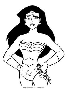 WW coloring page. Baby Wonder Woman, Wonder Woman Superhero, Spiderman Coloring, Color Wonder