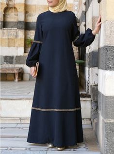 Abaya Sleeves Design, New Abaya Style, Islamic Fashion Dresses, Moslem Fashion, Hijab Designs, Abaya Style, Muslim Fashion Hijab Outfits, Muslim Women Fashion