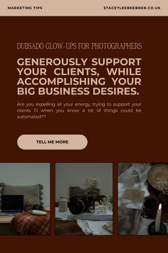 the website for photographer's business