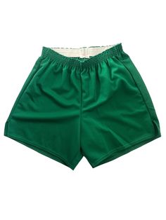 80 NECI manufacturing company gym shorts. deadstock. NWOT. kelly green. elastic waist. 13" waist (laid flat, unstretched). 12.5" rise. 5" inseam. 11.5" leg opening. in excellent, unworn condition. made in USA. legit. legitvintage.etsy.com itslegitvintage on instagram Active Wear Shorts, Gym Shorts, Kelly Green, Athletic Shorts, Cincinnati, Festival Season, Short Outfits, Mens Shorts, Made In Usa