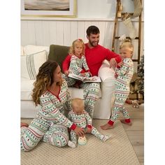 Holiday comfort awaits with our men's pajamas made from exceptionally soft hacci fabric. The long sleeve top features Henley style buttons for a classic look and comfortable feel. Perfect for lounging during the holiday season, the pants feature a comfort-stretch waistband for a secure and easy fit. Create cherished memories with matching family pajamas, perfect for capturing adorable photos and celebrating together. Our essentials have been independently certified with STANDARD 100 by OEKO-TEX so that you dont have to worry about harmful substances in your wardrobe. Pack includes matching pajama top and bottom. Size: M.  Color: Red.  Gender: unisex.  Age Group: adult. Cute Family Pictures, Holidays With Toddlers, Matching Family Christmas Pajamas, Family Pajama Sets, Footed Pajamas, Oh What Fun, Matching Christmas Pajamas, Toddler Pajamas, Fun Fair