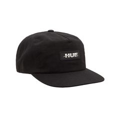 HUF Horizon Ripstop Snapback Black HT00480. Logo Patch Six-panel Snapback Hat For Streetwear, Urban Six-panel Snapback Hat With Logo Patch, Streetwear Six-panel Snapback Hat With Logo Patch, Urban Style Six-panel Snapback Hat With Logo Patch, Streetwear Snapback Hat With Logo Patch, Adjustable Functional Snapback Hat For Streetwear, 5-panel Snapback Hat With Logo Patch For Sports, 5-panel Sports Snapback Hat With Logo Patch, Functional 5-panel Snapback Hat For Streetwear