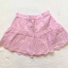 Nwt Lilac Purple Beautiful Eyelet Detailing Stitched Scalloped Hem Fully Lined Skirt Elasticized Waistband(Back) Pull On Cute Summer Mini Skirt, Spring Cotton Skirt By Gap, Fitted Cotton Skirt By Gap, Casual Cotton Skirt By Gap, Gap Casual Cotton Skirt, Summer Cotton Skirt By Gap, Gap Cotton Summer Skirt, Gap Cotton Skirt For Summer, Pink Cotton Mini Skirt For Beach