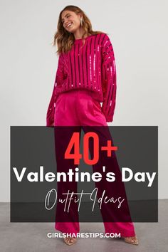 Elevate your wardrobe with our 40+ Valentine's Day outfit ideas! Featuring everything from comfy pink sweaters to stylish red blazers, you'll find the perfect look for any outing—be it a coffee date or a night out with friends. These outfits combine elegance and trendiness effortlessly; think girly dresses paired with pants for versatility! Stay warm in cold weather while looking like a baddie on your first date or at brunch. Explore how to dress simply yet impressively this Valentine's season!