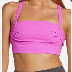 Nwt No Flaws Size Xs From Free People Movement Color: Living Magenta (Hot Pink) Such A Cute Design I Bought It Thinking I Could Squeeze Into It One Day!! Style No. 60328796; Color Code: Make A Move In This So Cool Sports Bra Featured In A Supportive Style With A Straight Neckline And Longline Silhouette, Accented By A Cool Back Cutout. Sweat-Wicking Fabric Supportive Under-Bust Band Ruched Side Detailing Fp Movement A Destination For Life Well-Lived, Free People Movement Offers Performance-Ready Stretch Bandeau Top For Sports, Stretch Bandeau Sports Top, Spring Functional Sports Bra With Bra Friendly Design, Spring Activewear With Built-in Bra, Functional Sports Bra With Built-in Bra For Spring, Functional Sports Bra For Spring, Spring Nylon Sports Bra In Athleisure Style, Solid Color Bandeau Sports Bra, Spring Training Sports Bra With Built-in Bra