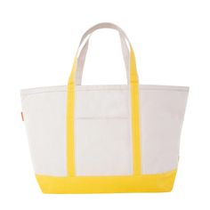 Crafted from durable canvas, this boat tote is perfect for anything from grabbing groceries to a day at the beach. With a timeless design, top zip, and a handy outer pocket for quick access to items like a phone. Personalize with a monogram for a thoughtful gift. To Monogram Please type initial(s) or name AND thread color in "additional notes for our design team" box Details to Note 14" H X 25" W X 9" 2.40 lbs 18 oz Canvas Top zip closure with front exterior pocket. Contrasting color handles wit Bucket Canvas Bag For Travel, Cotton Canvas Bucket Bag For Travel, Canvas Tote Beach Bag With Pockets, Everyday Canvas Beach Bag With Pockets, Everyday Canvas Bucket Beach Bag, Daily Use Canvas Beach Bag With Pockets, Canvas Beach Bag With Pockets For Daily Use, Cotton Beach Bag With Pockets For Travel, Canvas Beach Bag With Pockets For Everyday Use