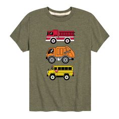 He'll love the fun style of this Boys 8-20 Truck Types Tee. He'll love the fun style of this Boys 8-20 Truck Types Tee. Crewneck Short sleevesFABRIC & CARE Solids: Cotton Heather: Cotton/Polyester Machine wash Imported Size: X Large. Color: Green. Gender: male. Age Group: kids. Pattern: Graphic. Material: Cotton Blend. Playful Tops For End Of School Year Playtime, End Of School Year Graphic Print Tops For Playtime, Casual Tops For Back To School Playtime, Casual Tops For Back To School, Casual T-shirt For Back To School Playtime, Playful Cotton Tops For Back To School, Cotton Tops For Playtime And Back To School, End Of School Year Graphic Print T-shirt For Playtime, Playful Back To School T-shirt