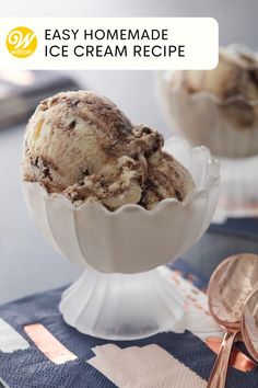 an ice cream sundae in a white bowl