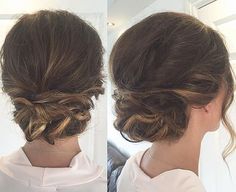 40 Stylish Updos For Medium Hair Diy Low Bun, Twisted Low Bun, Hair Casual, Easy Updos For Medium Hair, Dunner Wordend Haar, Up Dos, Easy Hair Updos, Hairstyles For Medium Length Hair Easy