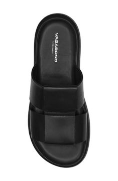 Indulge in the comfort of smooth leather with this wide-strap slide sandal set atop a thick platform sole. Cushioned footbed Leather upper and lining/synthetic sole Imported Casual Leather Platform Slides, Modern Leather Slide Footbed Sandals, Modern Leather Slides With Textured Footbed, Rollerball Perfume, Makeup Bronzer, Makeup Gift, Fragrance Design, Mens Sandals, Styling Tools