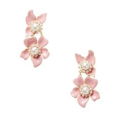 Ntw Kate Spade Flora Statement Pink Pearl Earrings Pink Pearl Earrings, Metal Post, Butterfly Earrings Stud, Kate Spade Earrings, Statement Drop Earrings, Jewelry Fashion Trends, Kate Spade Jewelry, Women Accessories Jewelry, Pink Pearl