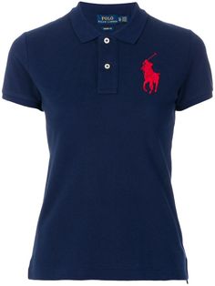 Polo Ralph Lauren Camisa Polo 'Big Pony' - Farfetch Ralph Lauren Store, Modern Streetwear, Polo Women, Polo Tees, Nautical Fashion, Ralph Lauren Outfits, Lookbook Outfits, Polo Collar, Pure Cotton