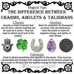 Amulets And Talismans, Grimoire Book, Eclectic Witch