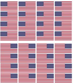 x12 Reversed & 12 Regular American Flag 2 Helmet USA Vinyl Sticker Decal (24pc) - OwnTheAvenue Helmet Bike, Army Mom, Flag Decal, No Background, Outdoor Life, Usa Flag, Adhesive Vinyl, Bumper Stickers, High Grade