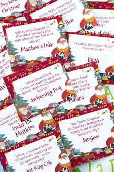 santa claus themed christmas coupons for children's games and activities to play with