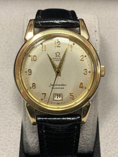 Vintage, original 1960's Gold and Stainless Steel Omega Seamaster Automatic watch with calendar at 6. Case measures 34mm and is in original condition. Watch has been authenticated, runs great and is in great condition and comes with a 1-year guarantee on the movement. Feel free to reach out with any questions or call 973-543-7833 and ask for Bob. Vintage Automatic Watches For Business, Retro Formal Watch With Date Indicator, Vintage Automatic Watch For Formal Occasions, Vintage Business Watches With Date Indicator, Vintage Automatic Watch Accessories For Business, Vintage Automatic Watches For Formal Occasions, Vintage Watch Accessories With Date Indicator For Formal Occasions, Vintage Watches With Date Indicator, Vintage Automatic Watch Accessories For Formal Occasions