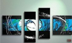 Modern Art, Living Room Wall Decor, 4 Piece Canvas Painting, Abstract – Grace Painting Crafts 4 Piece Canvas Painting, 4 Piece Canvas Art, Grace Painting, Modern Art Living Room, Art Living Room Wall, Landscape Abstract