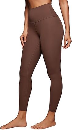 Experience the ultimate in comfort and performance with our YOGA Butterluxe High-Waisted Lounge Leggings. Crafted from a luxurious, buttery-soft fabric, these 25" workout leggings are perfect for yoga, gym sessions, or lounging at home. The high-waisted design offers exceptional support and a flattering fit, while the moisture-wicking material keeps you dry and comfortable during any activity. With a stylish look and incredible stretch, these leggings will become your go-to choice for both workouts and everyday wear. Key Features: Buttery-soft fabric for unparalleled comfort High-waisted design for support and coverage 25" inseam, perfect for a variety of body types Moisture-wicking technology keeps you dry Ideal for yoga, workouts, or casual lounging Elevate your activewear collection wit Brown Lululemon Leggings, Brown Lululemon, Soft Yoga, Crz Yoga, Leggings For Women, Brown Top, Lululemon Leggings, Workout Leggings, Yoga Pants